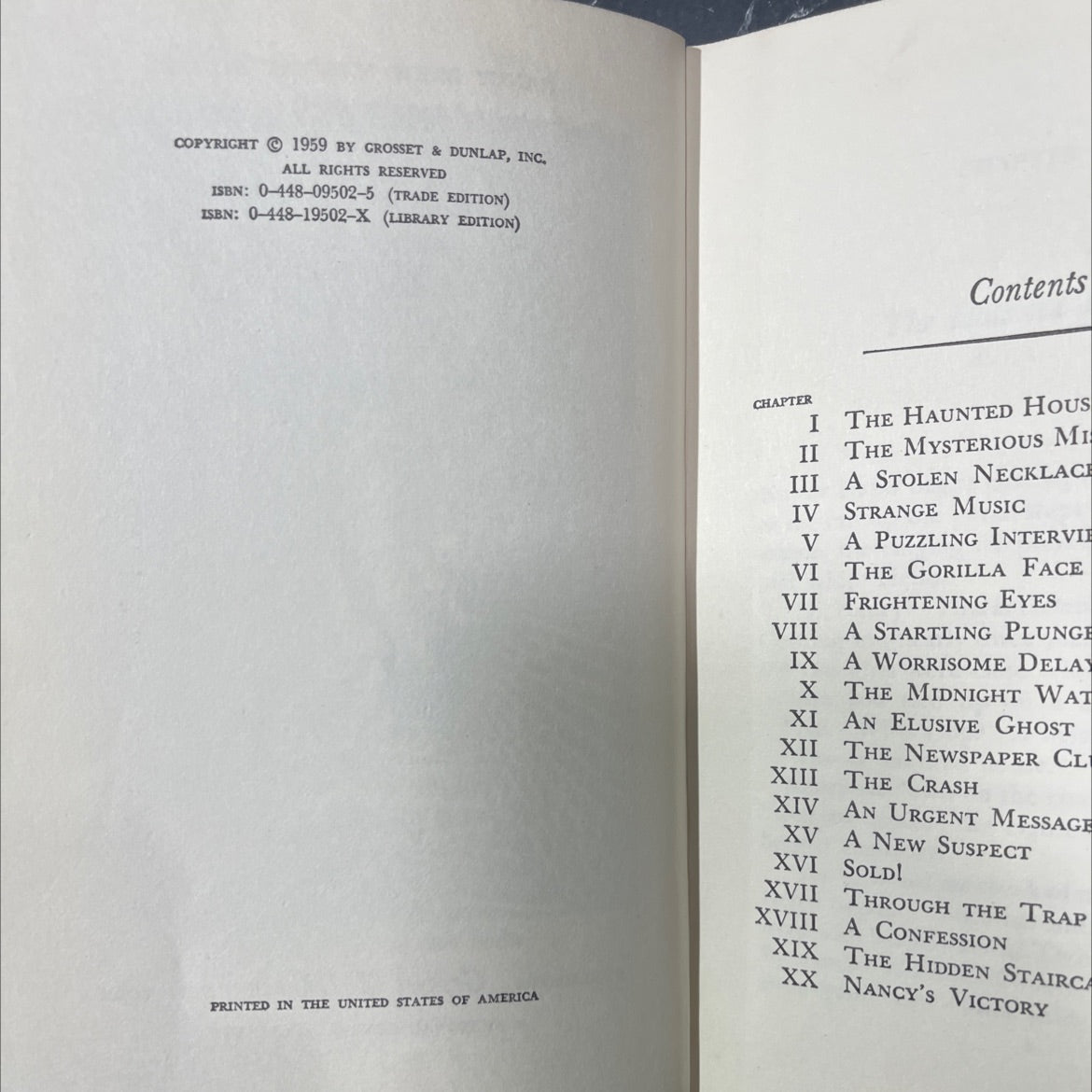 nancy drew mystery stories the hidden staircase book, by carolyn keene, 1959 Hardcover image 3