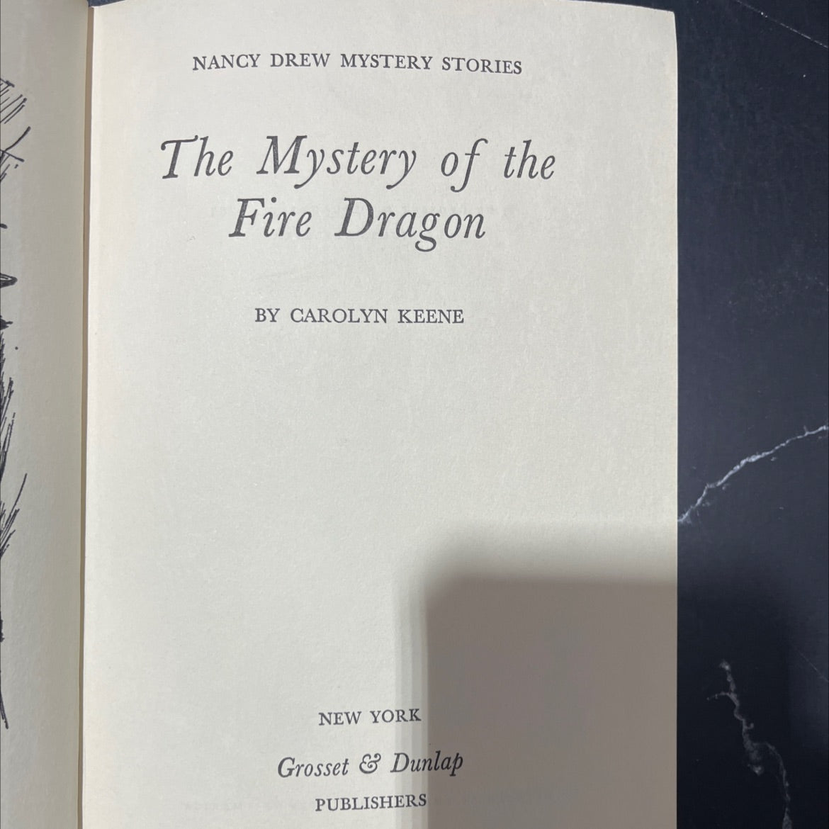 nancy drew mystery stories the mystery of the fire dragon book, by carolyn keene, 1961 Hardcover image 2