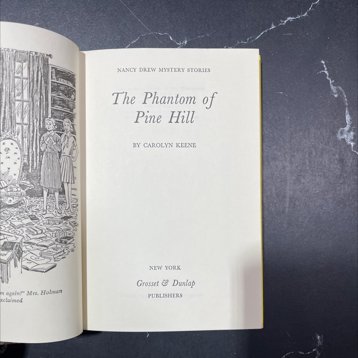 nancy drew mystery stories the phantom of pine hill book, by carolyn keene, 1965 Hardcover image 2