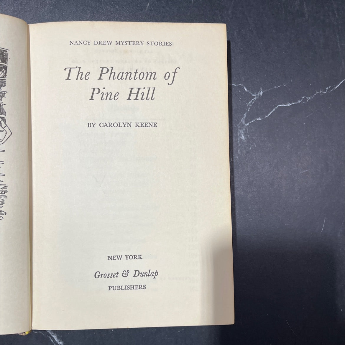 nancy drew mystery stories the phantom of pine hill book, by carolyn keene, 1965 Hardcover image 2