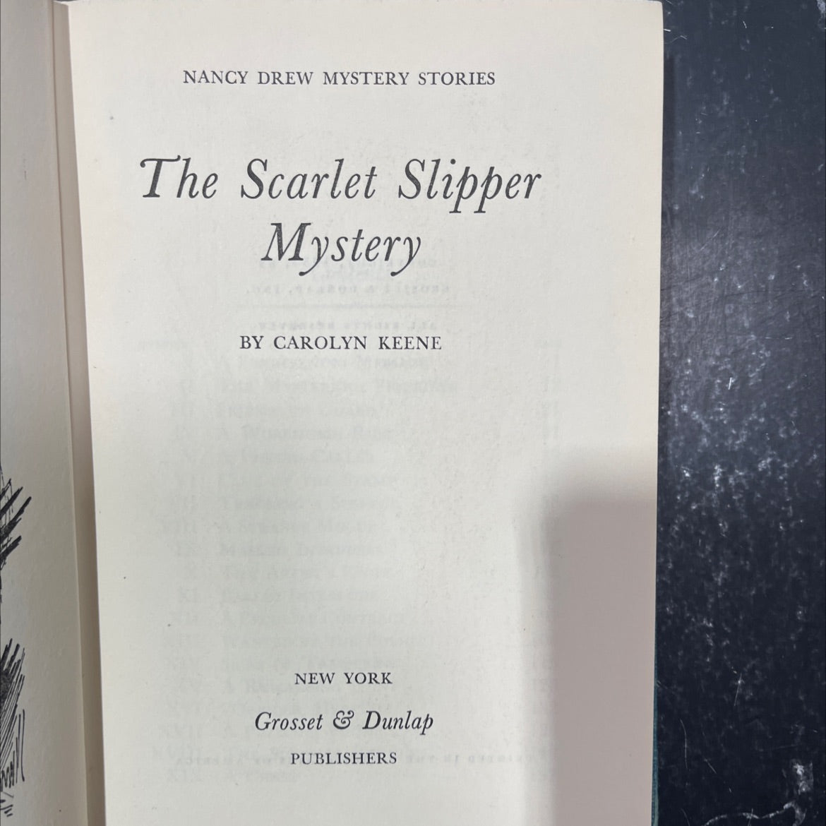 nancy drew mystery stories the scarlet slipper mystery book, by carolyn keene, 1954 Hardcover image 2