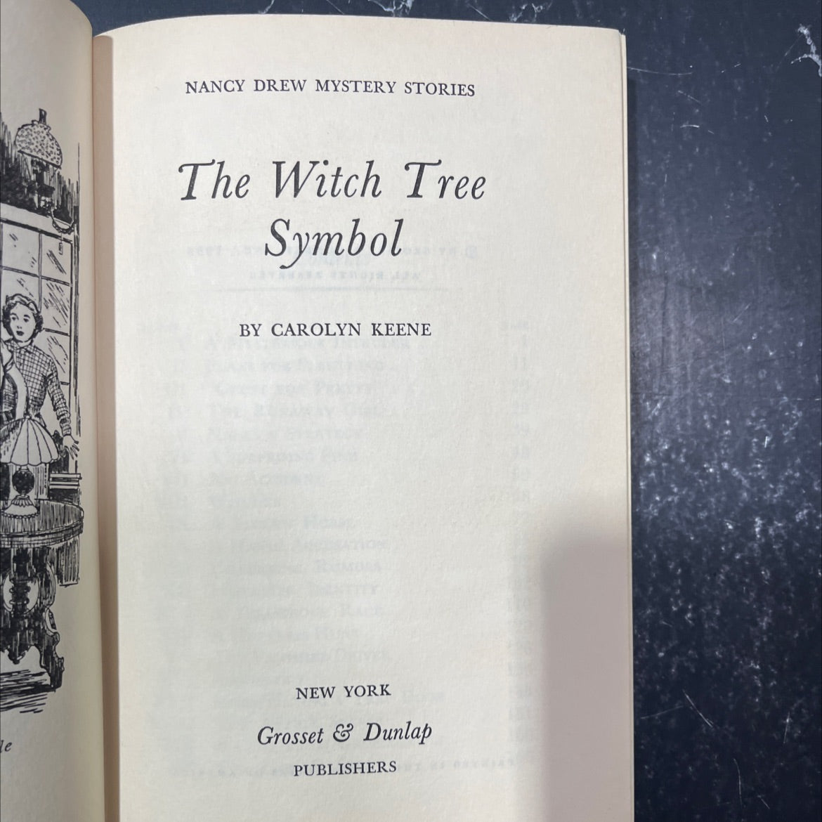 nancy drew mystery stories the witch tree symbol book, by carolyn keene, 1955 Hardcover image 2