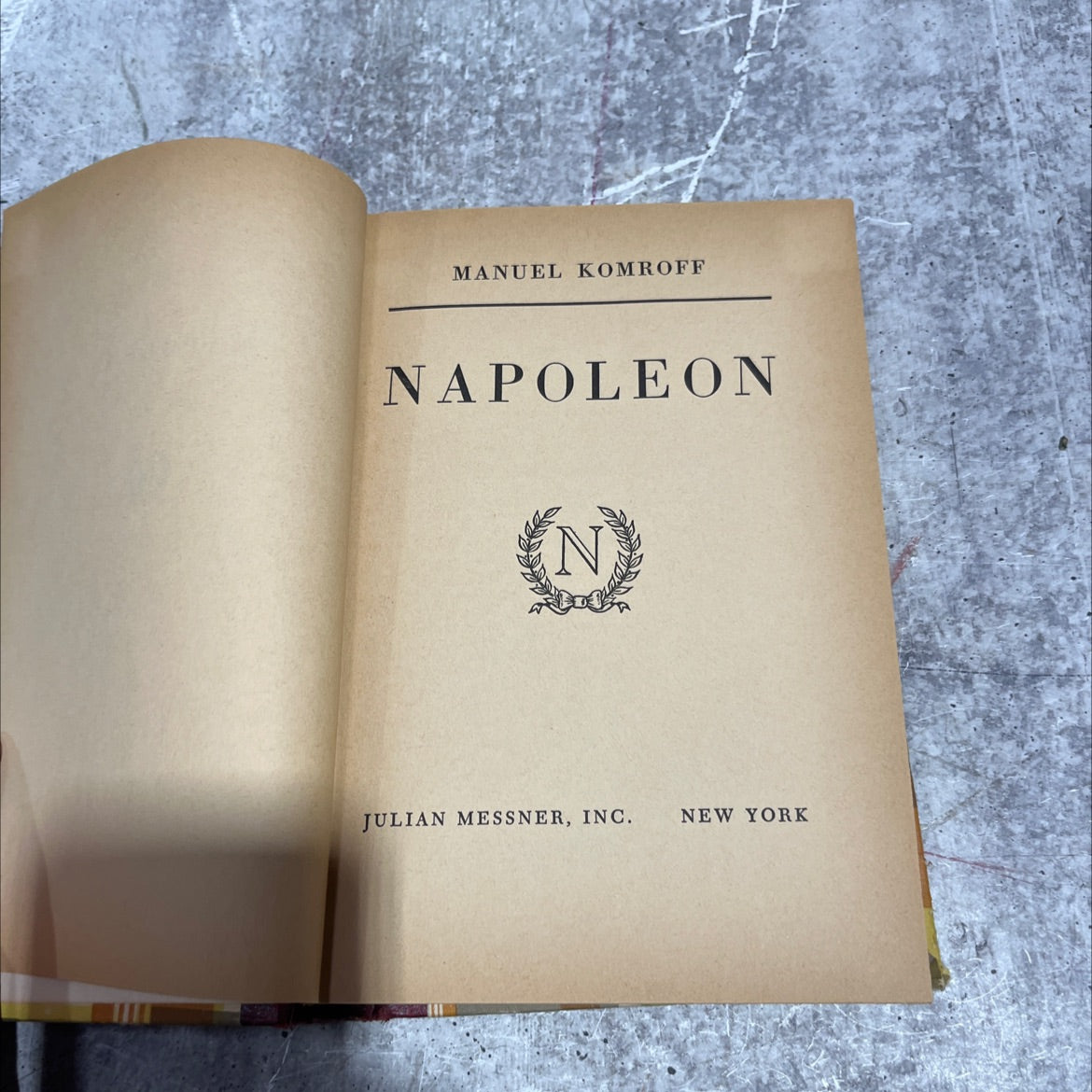 napoleon book, by manuel komroff, 1954 Hardcover image 2