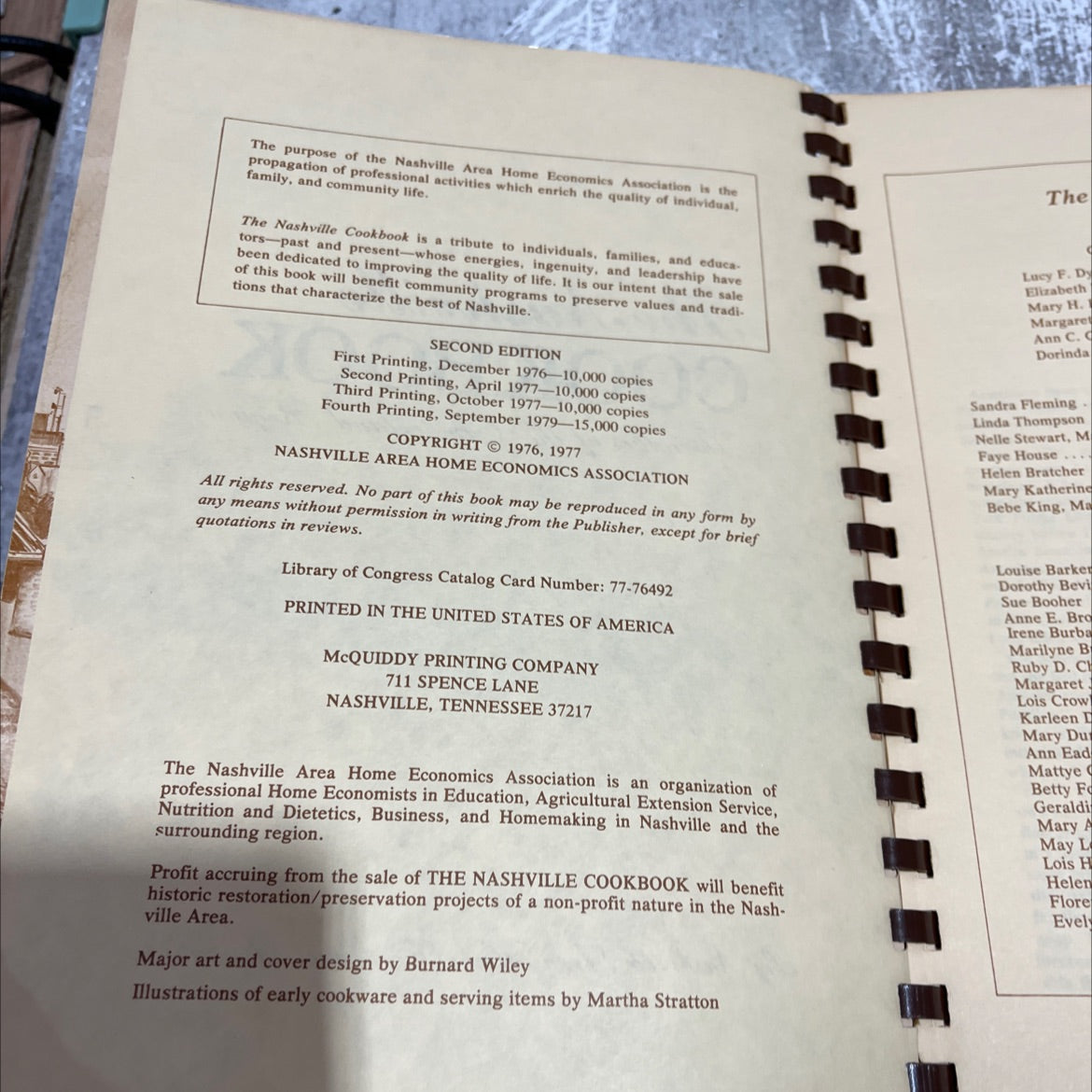 nashville cookbook specialties of the cumberland region book, by nashville area home economics association, 1979 image 3