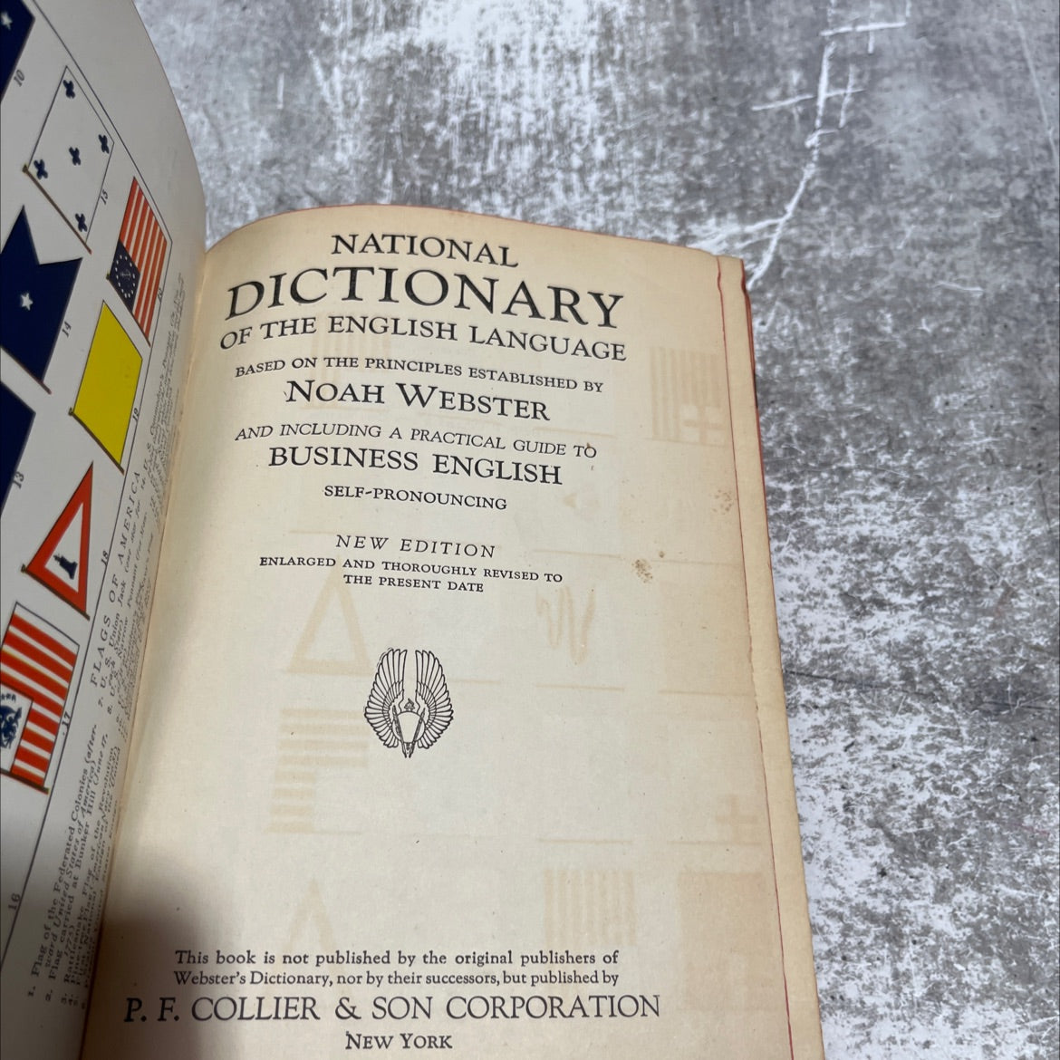 national dictionary of the english language based on the principles established by noah webster and including a image 2