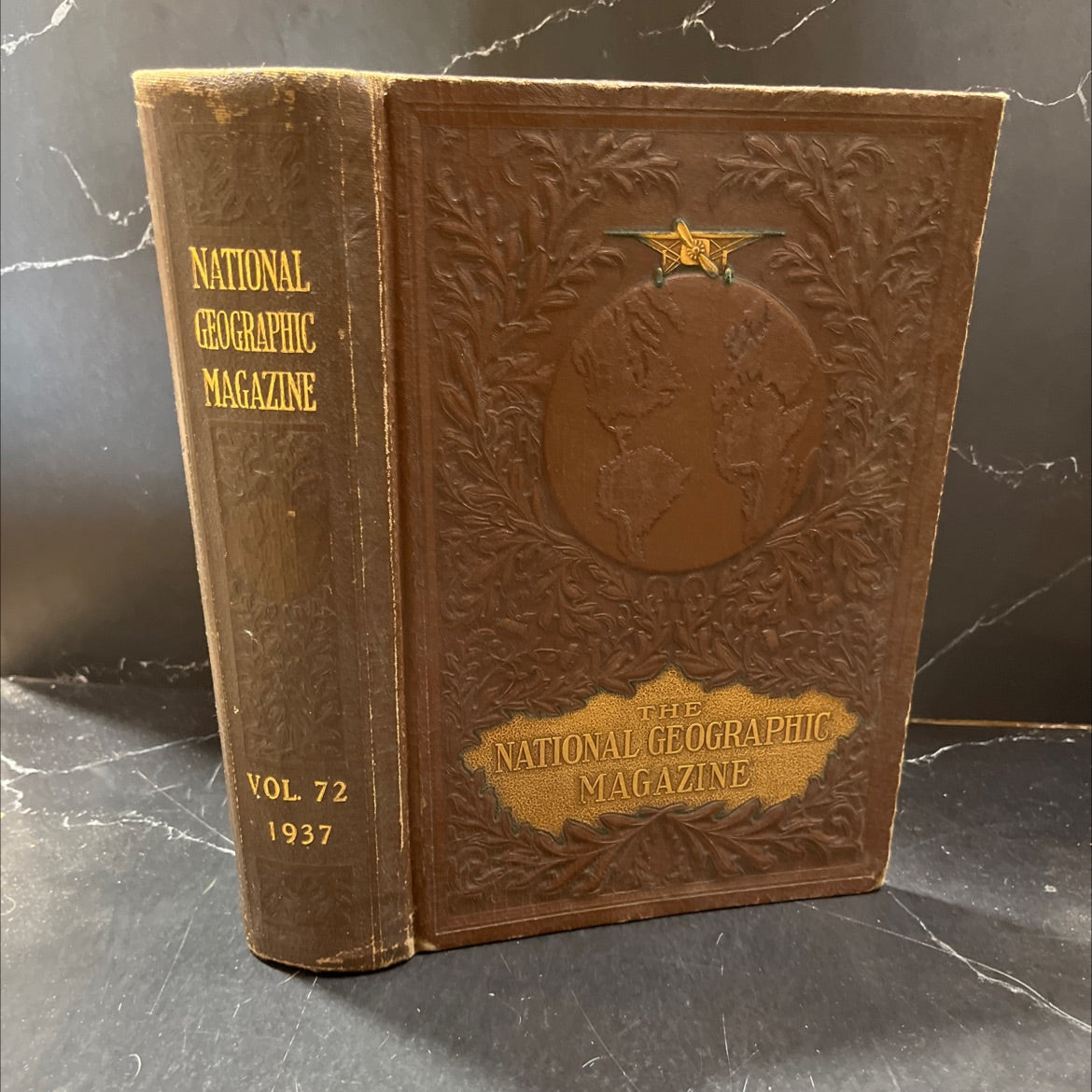 national geographic magazine index july-december 1937 book, by national geographic society, 1937 Hardcover image 1