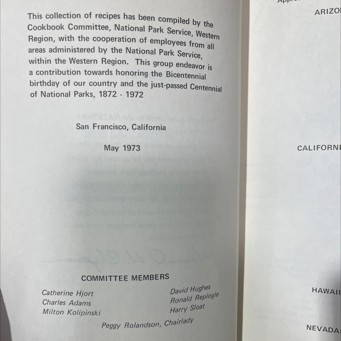 national park service cookbook book, by Cookbook Committee, National Park Service, 1973 Paperback image 2