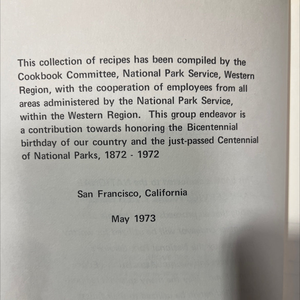 national park service cookbook book, by Cookbook Committee, National Park Service, 1973 Paperback image 3