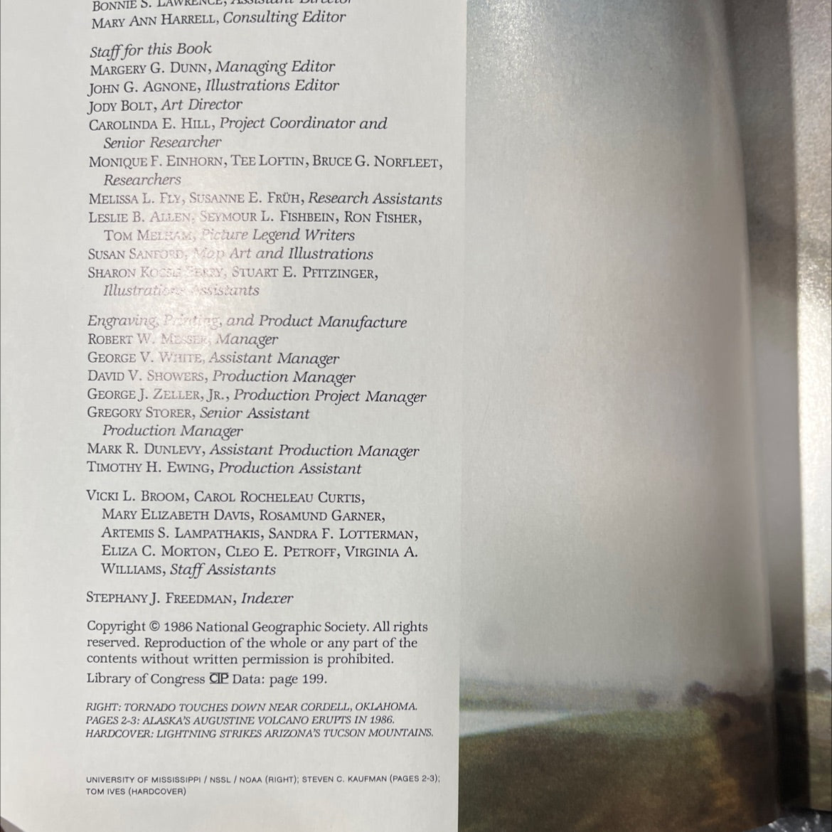 nature on the rampage our violent earth book, by National Geographic Society, 1986 Hardcover image 3