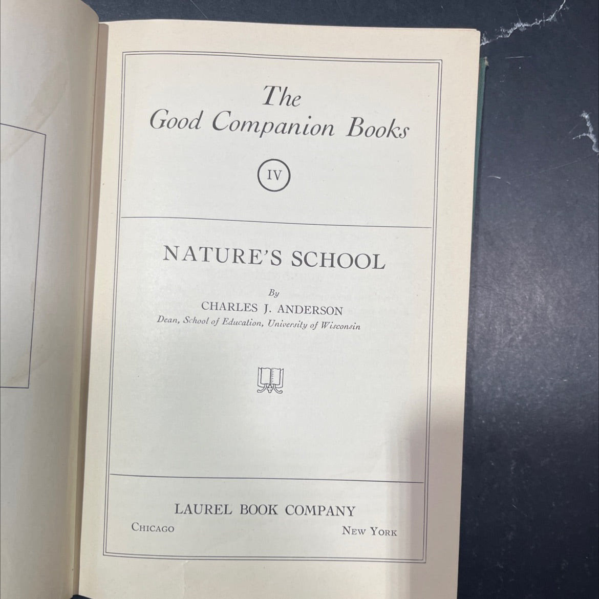 nature's school book, by charles j. anderson, 1935 Hardcover image 2