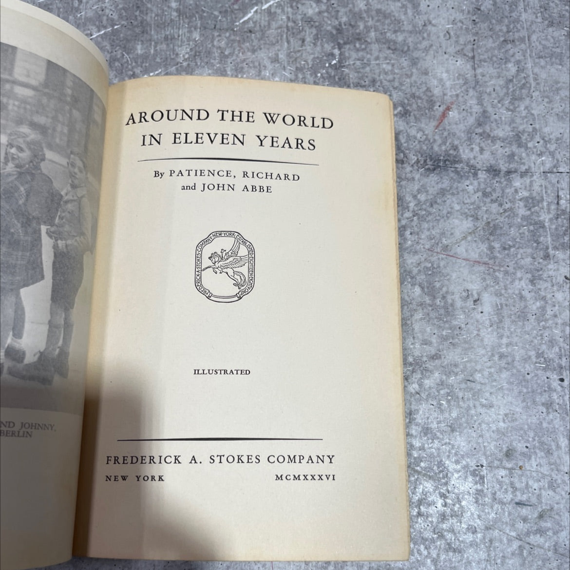 nd johnny, berlin around the world in eleven years book, by patience, richard and john abbe derick, 1936 Hardcover image 2