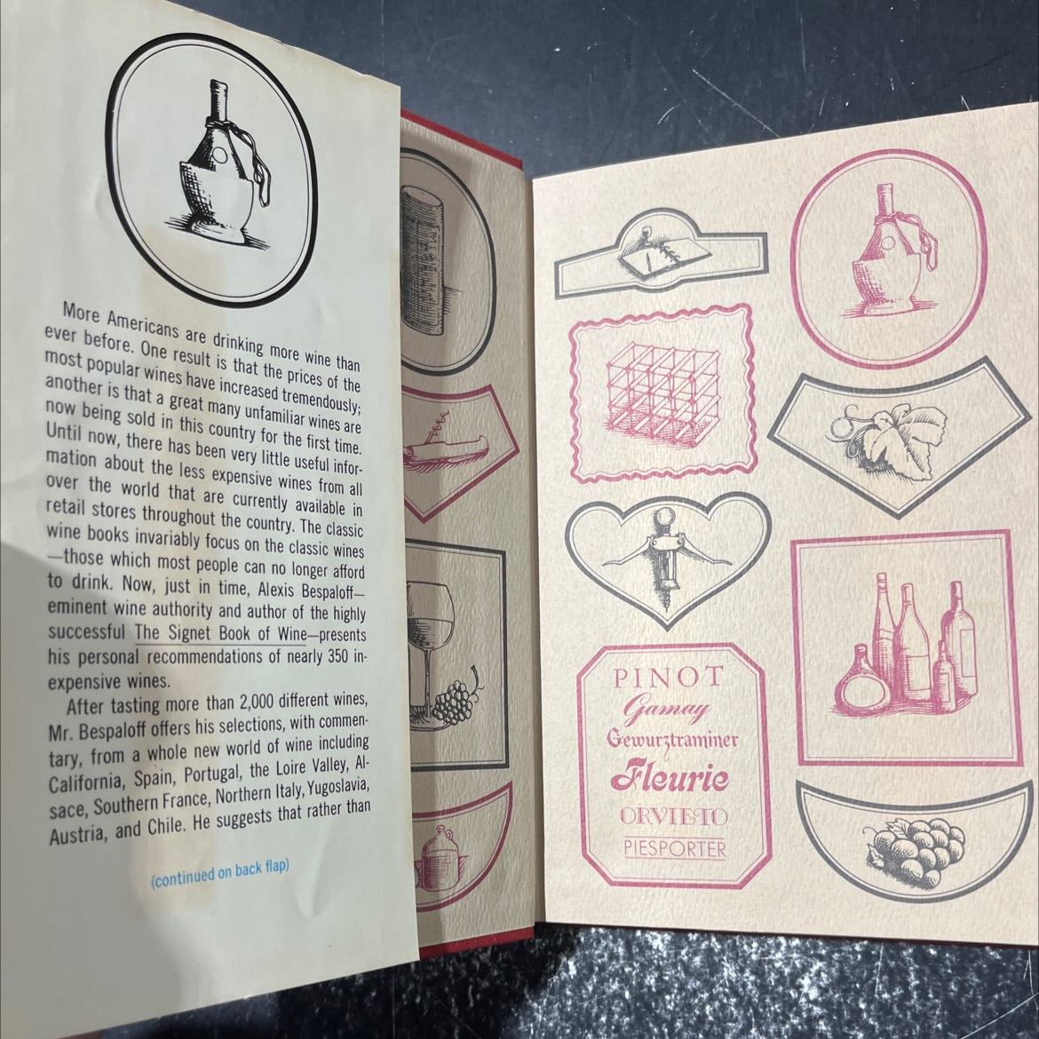ne alexis bespaloff's guide to inexpensive wines book, by Alexis Bespaloff, 1973 Hardcover image 4