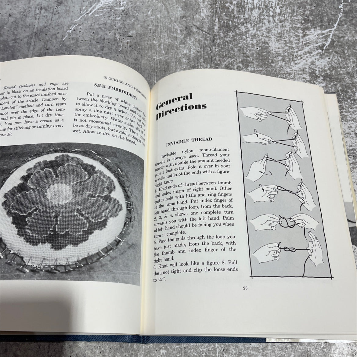 needlework: blocking and finishing book, by Dorothy Burchette, 1974 Hardcover image 4
