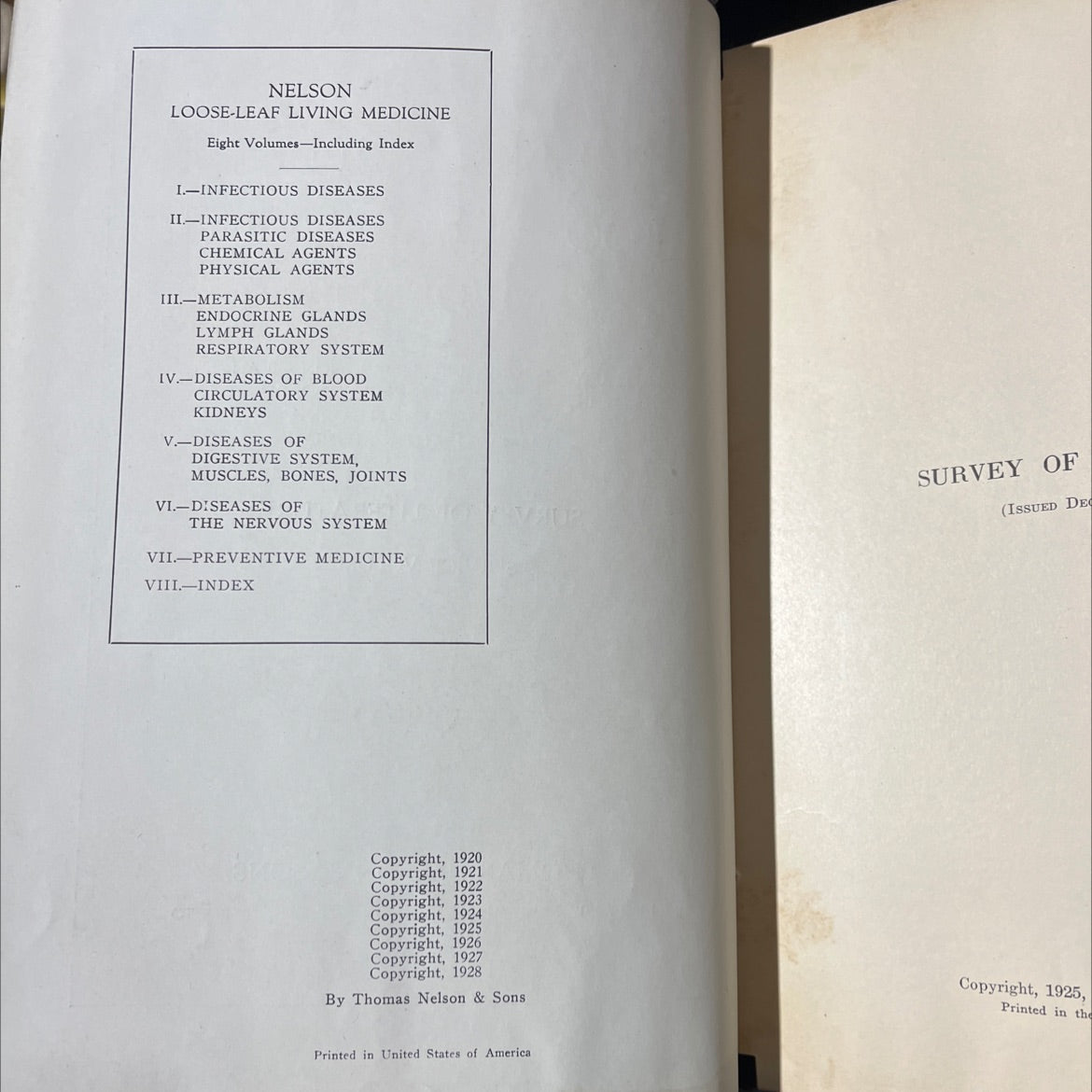 nelson loose-leaf living medicine book, by unknown, 1928 Hardcover image 3