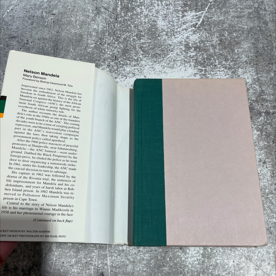 nelson mandela book, by mary benson, 1986 Hardcover image 4