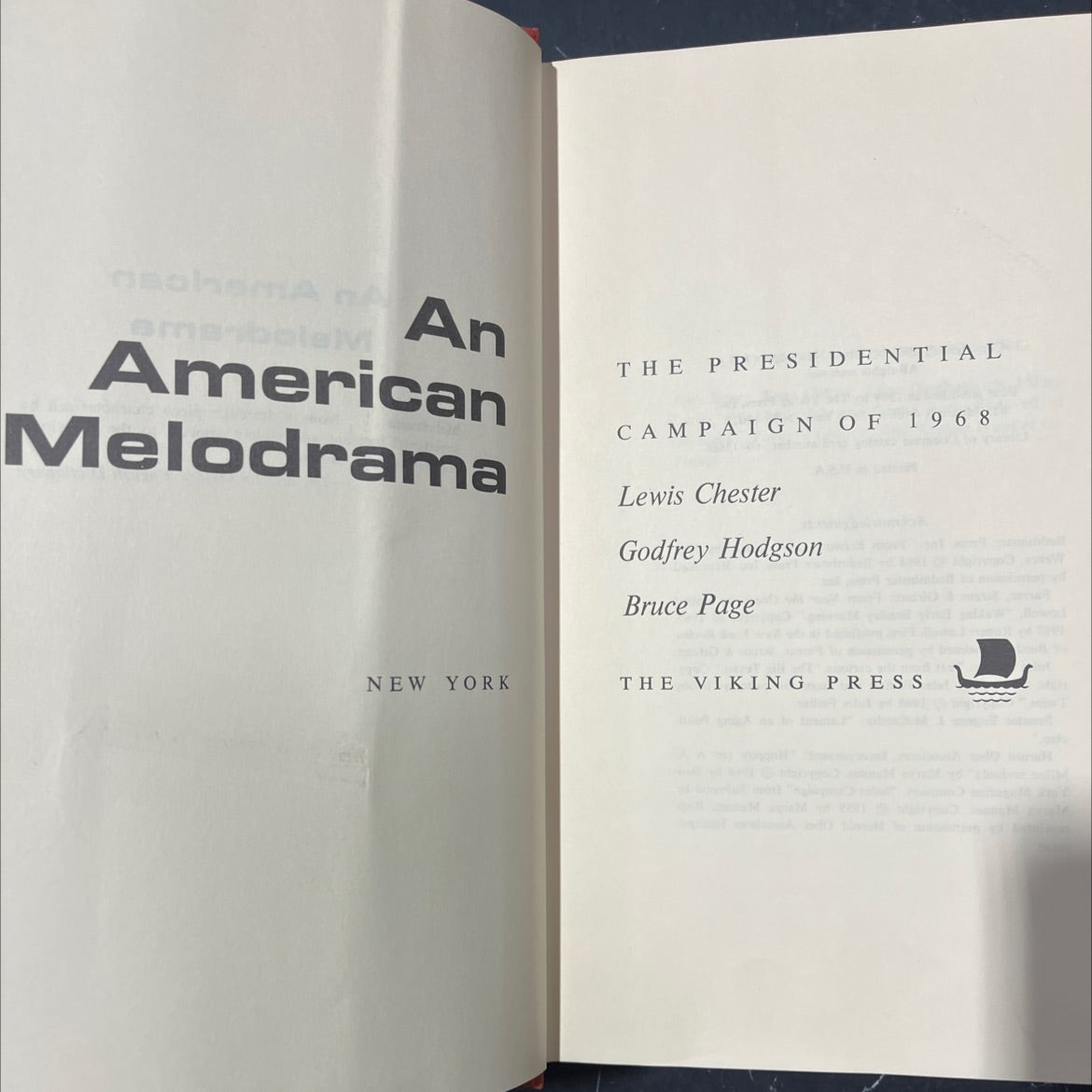 neohema ement m an the american melodrama new york presidential campaign of 1968 book, by Lewis Chester, Godfrey image 2