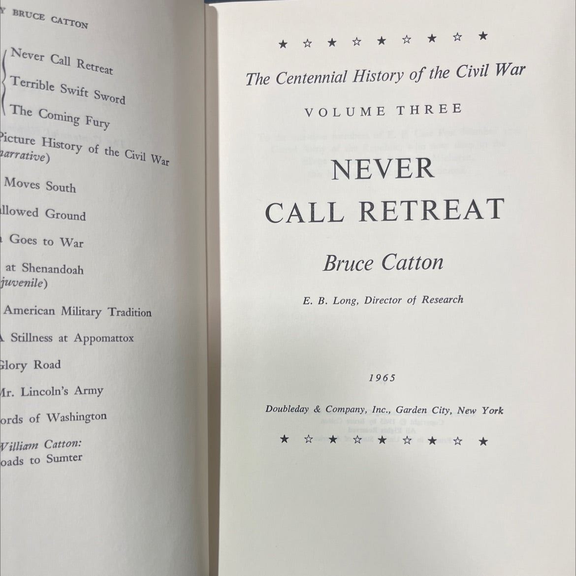 never call retreat book, by bruce catton, 1965 Hardcover image 2