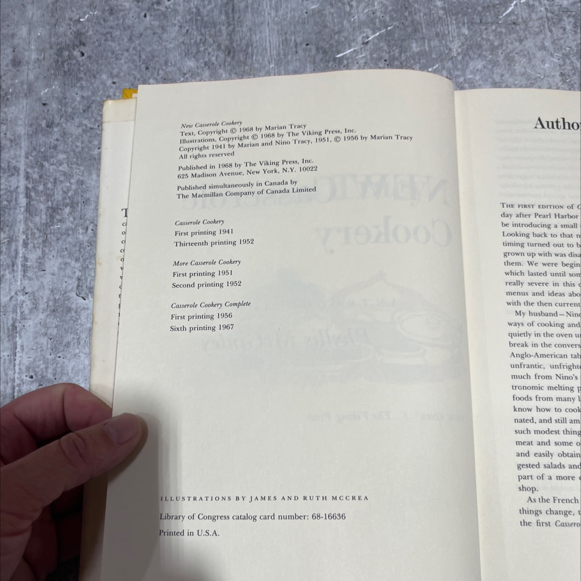 new casserole cookery book, by Marian Tracy, 1968 Hardcover image 3
