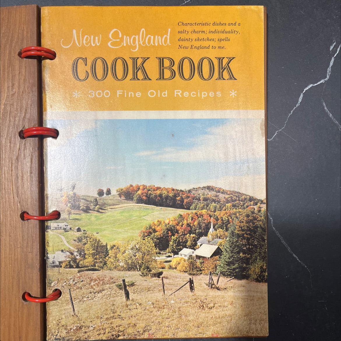 new england cook book of fine old recipes book, by kay morrow, 1971 Hardcover image 2