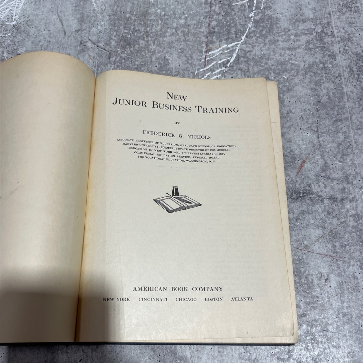 new junior business training book, by frederick g. nichols, 1930 Hardcover image 2