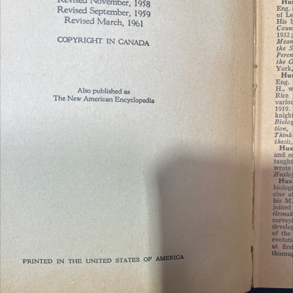 new masters pictorial encyclopedia book, by lewis mulford adams, c. ralph taylor, 1961 Hardcover image 3