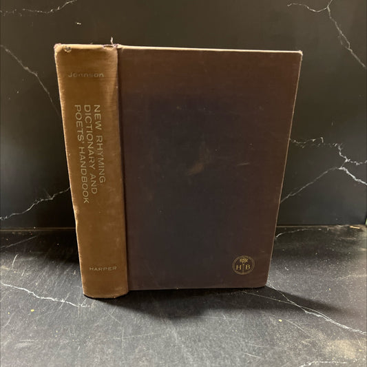 new rhyming dictionary and poets' handbook book, by Burges Johnson, 1981 Hardcover image 1