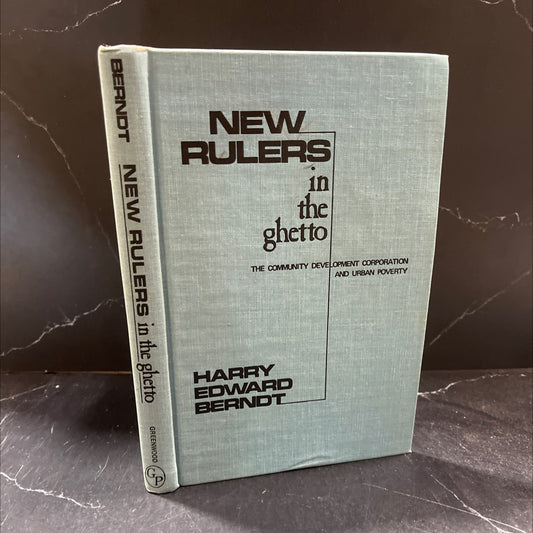new rulers in the ghetto book, by harry edward berndt, 1977 Hardcover image 1