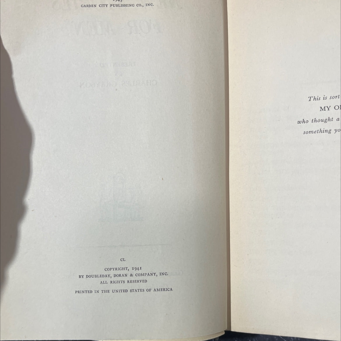 new stories for men book, by charles grayson, 1941 Hardcover image 3