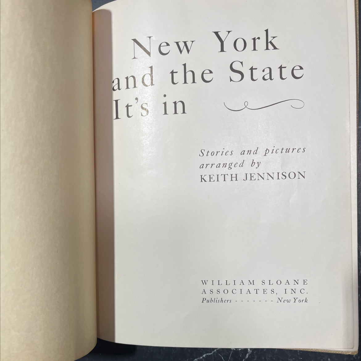 new york and the state it's in stories and pictures arranged by keith jennison book, by keith jennison, 1949 Hardcover image 2