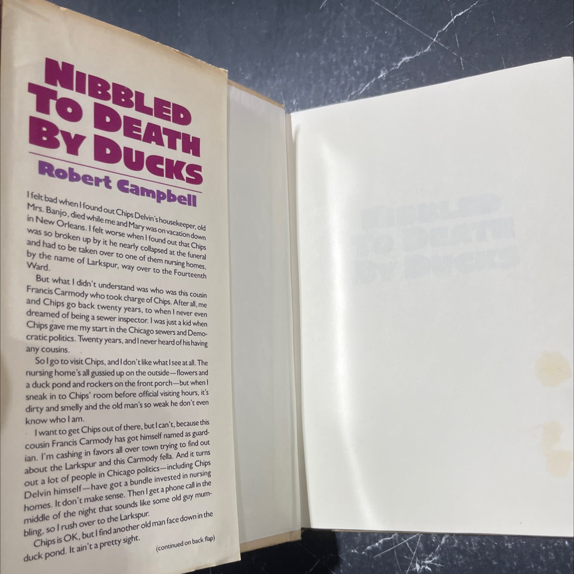nibbled to death by ducks book, by Robert Campbell, 1989 Hardcover image 4