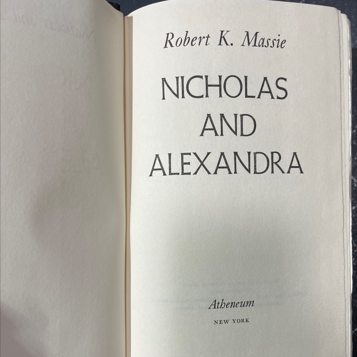 nicholas and alexandra book, by Robert K. Massie, 1967 Hardcover image 2