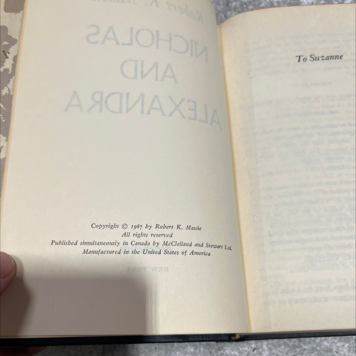 nicholas and alexandra book, by Robert K. Massie, 1967 Hardcover image 3