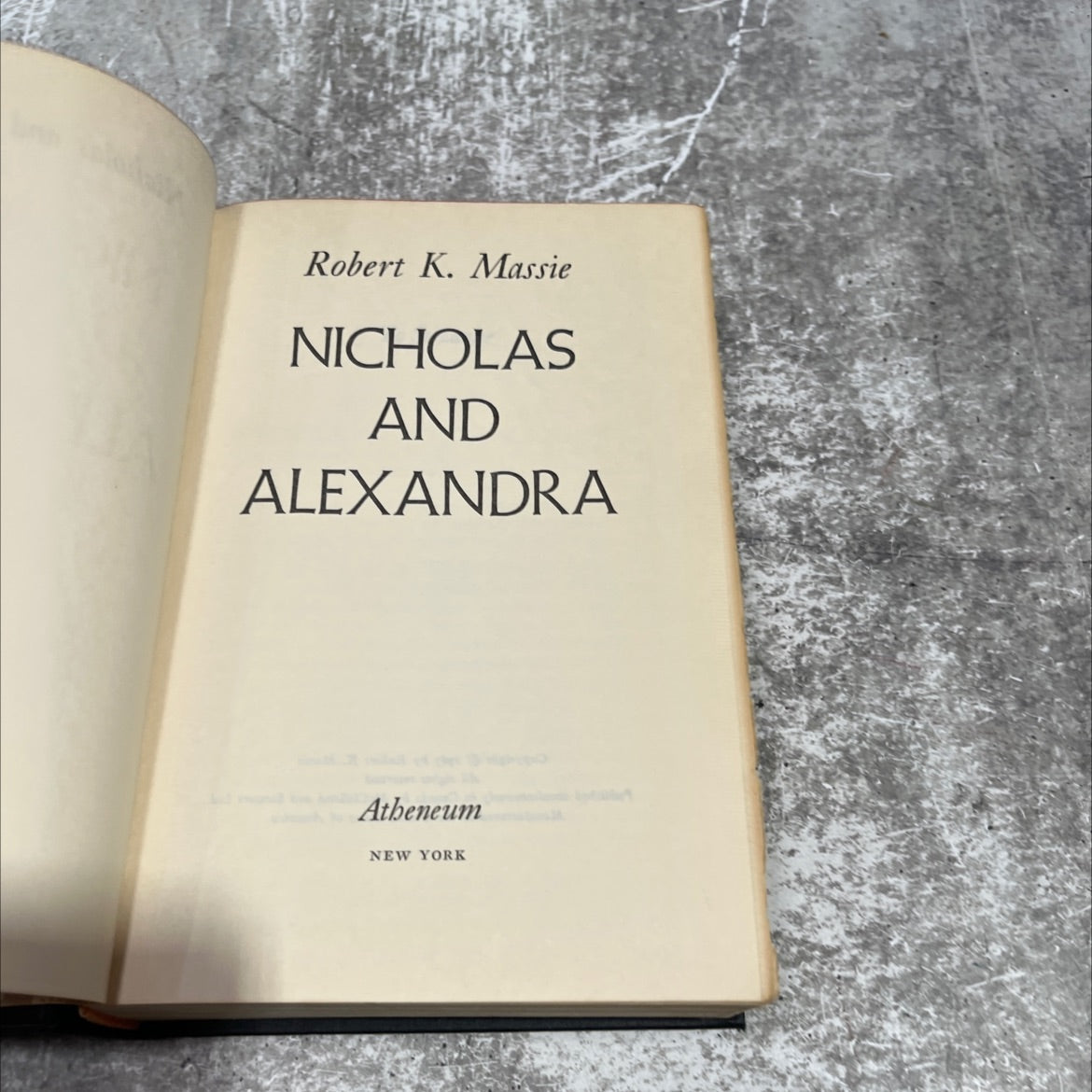 nicholas and alexandra book, by Robert K. Massie, 1967 Hardcover image 2