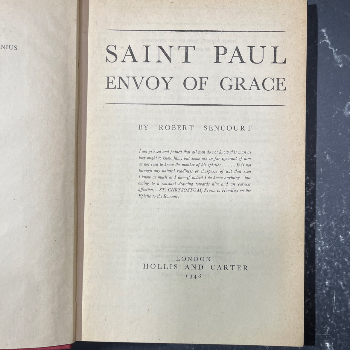 nius saint paul envoy of grace book, by robert sencourt, 1948 Hardcover image 2