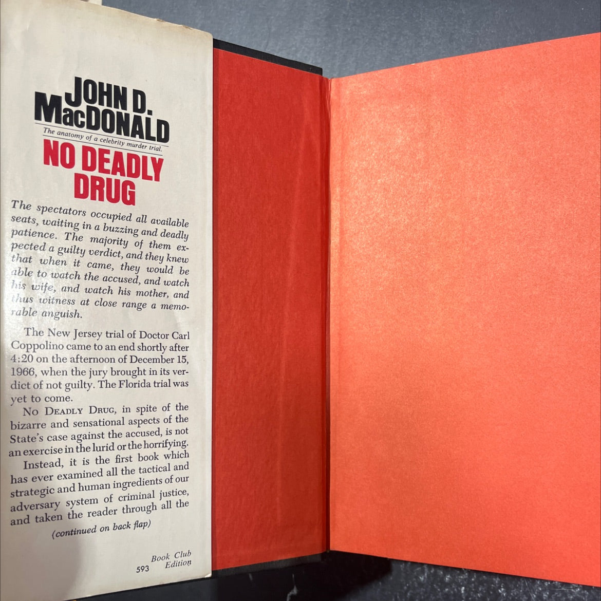 no deadly drug book, by john d. macdonald, 1968 Hardcover image 4