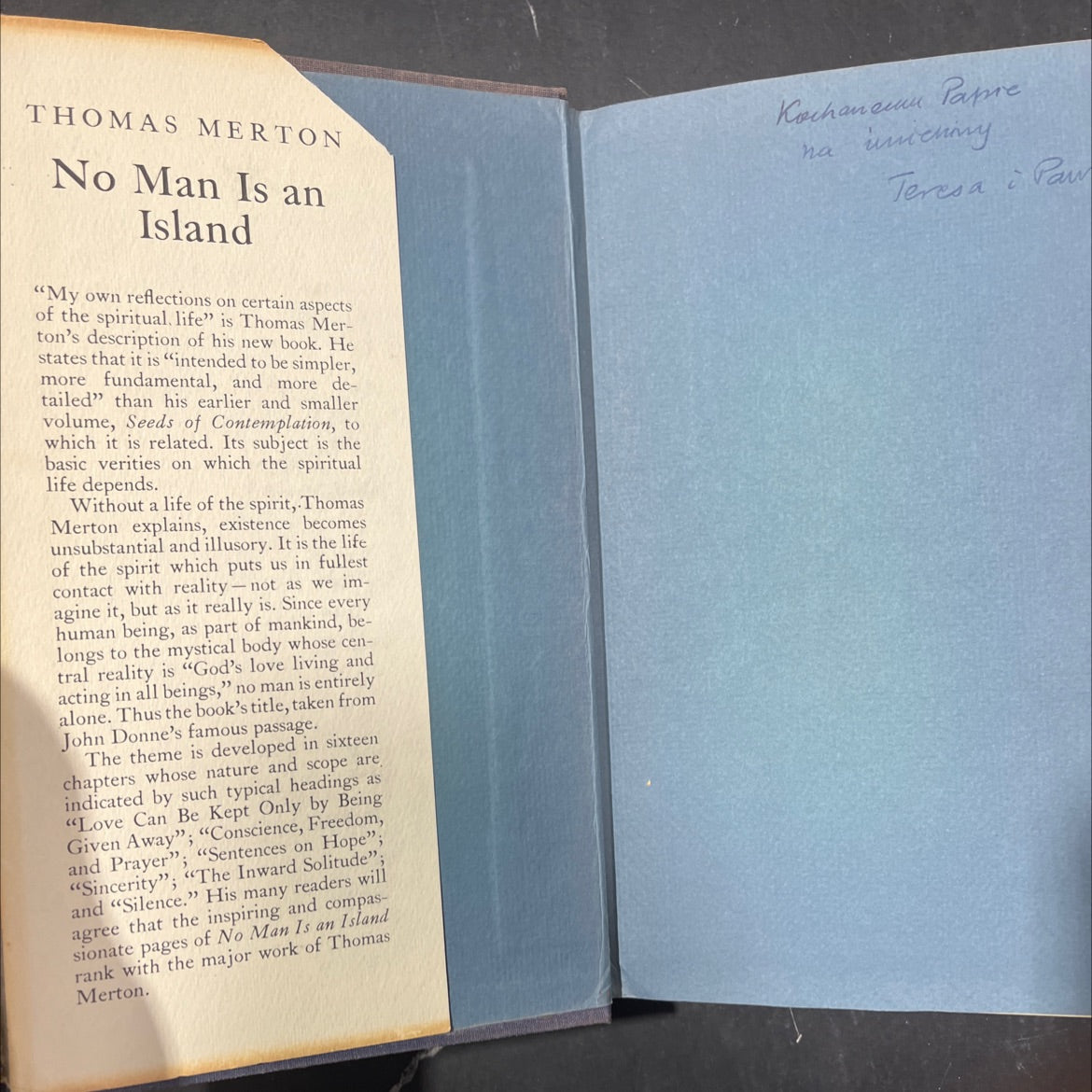 no man is an island book, by thomas merton, 1955 Hardcover image 4