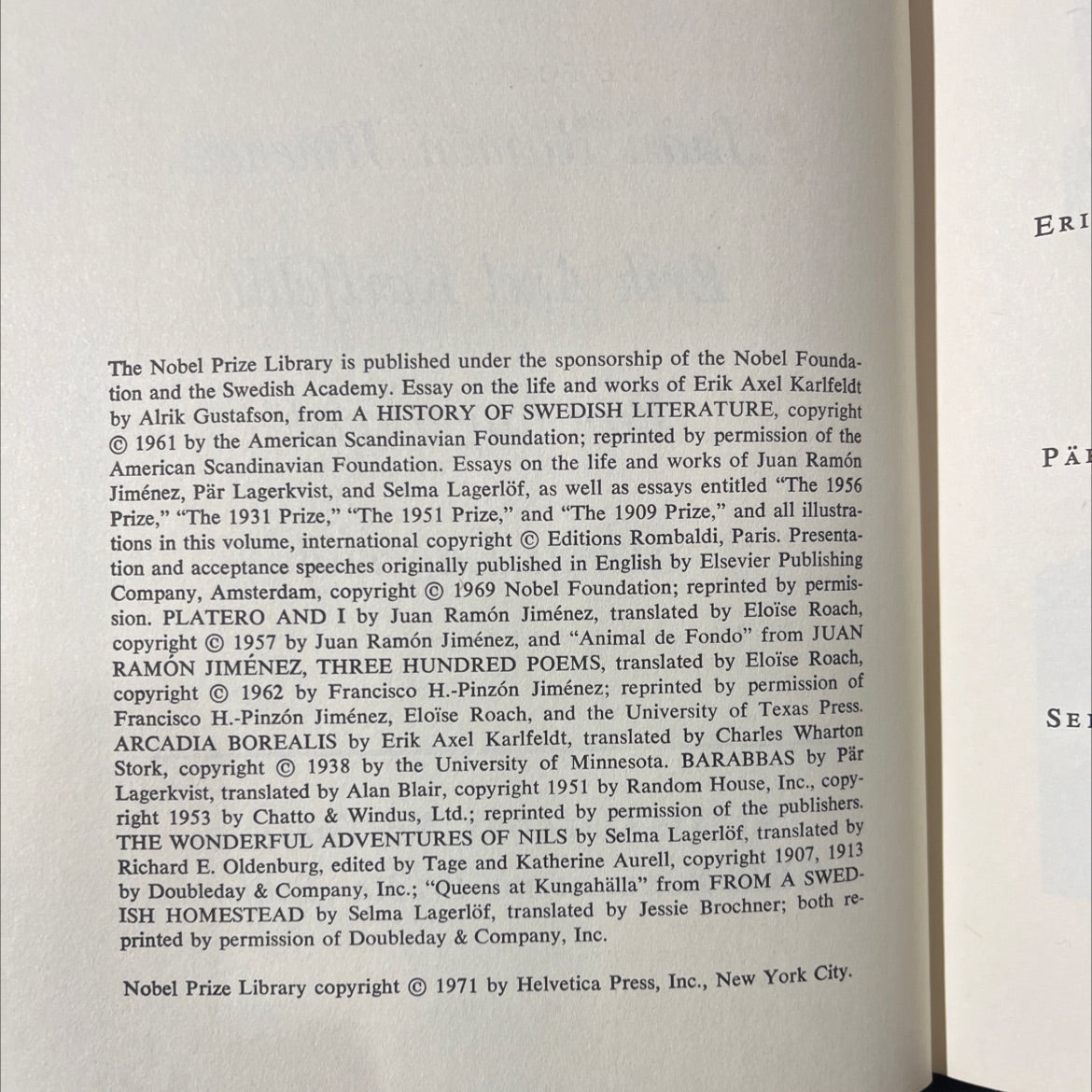 nobel prize library book, by unknown, 1971 Hardcover image 3