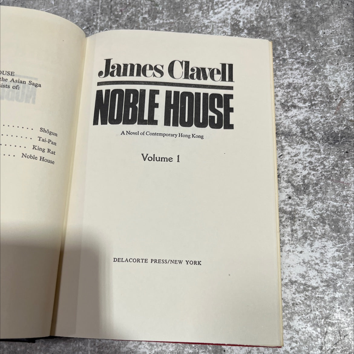 noble house book, by James Clavell, 1981 Hardcover image 2