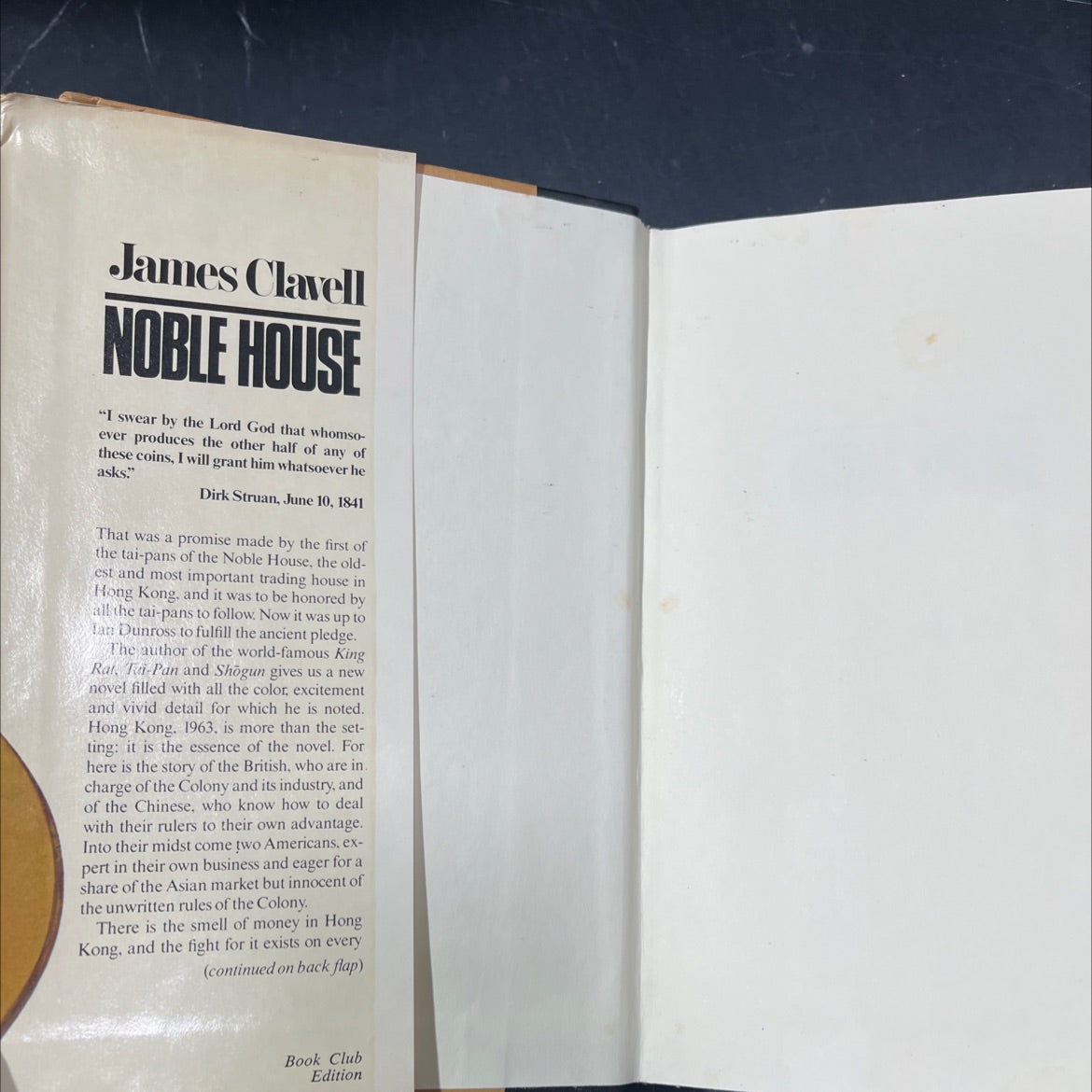 noble house book, by James Clavell, 1981 Hardcover image 4