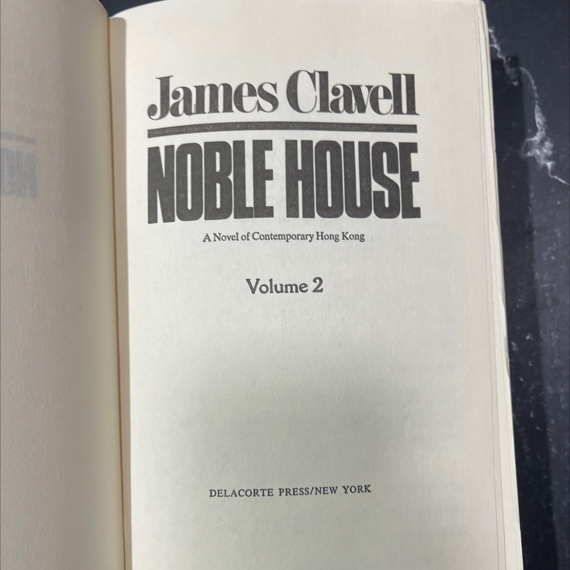 noble house book, by James Clavell, 1981 Hardcover image 2