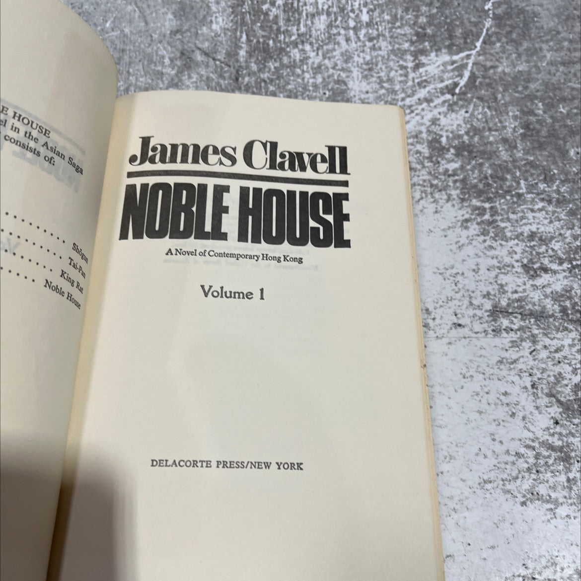 noble house book, by James Clavell, 1981 Hardcover image 2