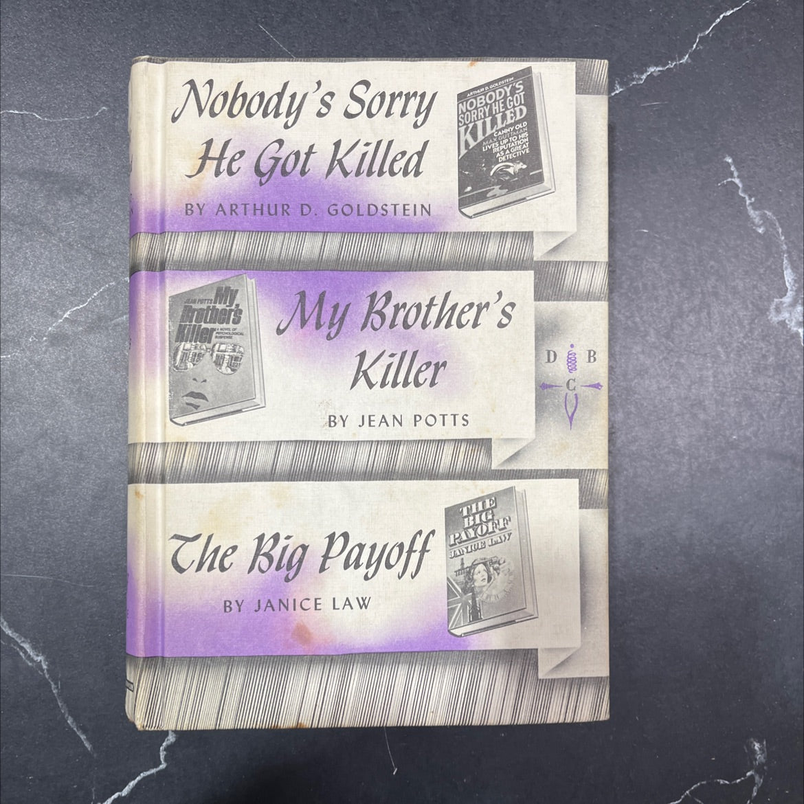 nobody's sorry he got killed book, by Arthur D. Goldstein, 1976 Hardcover image 1