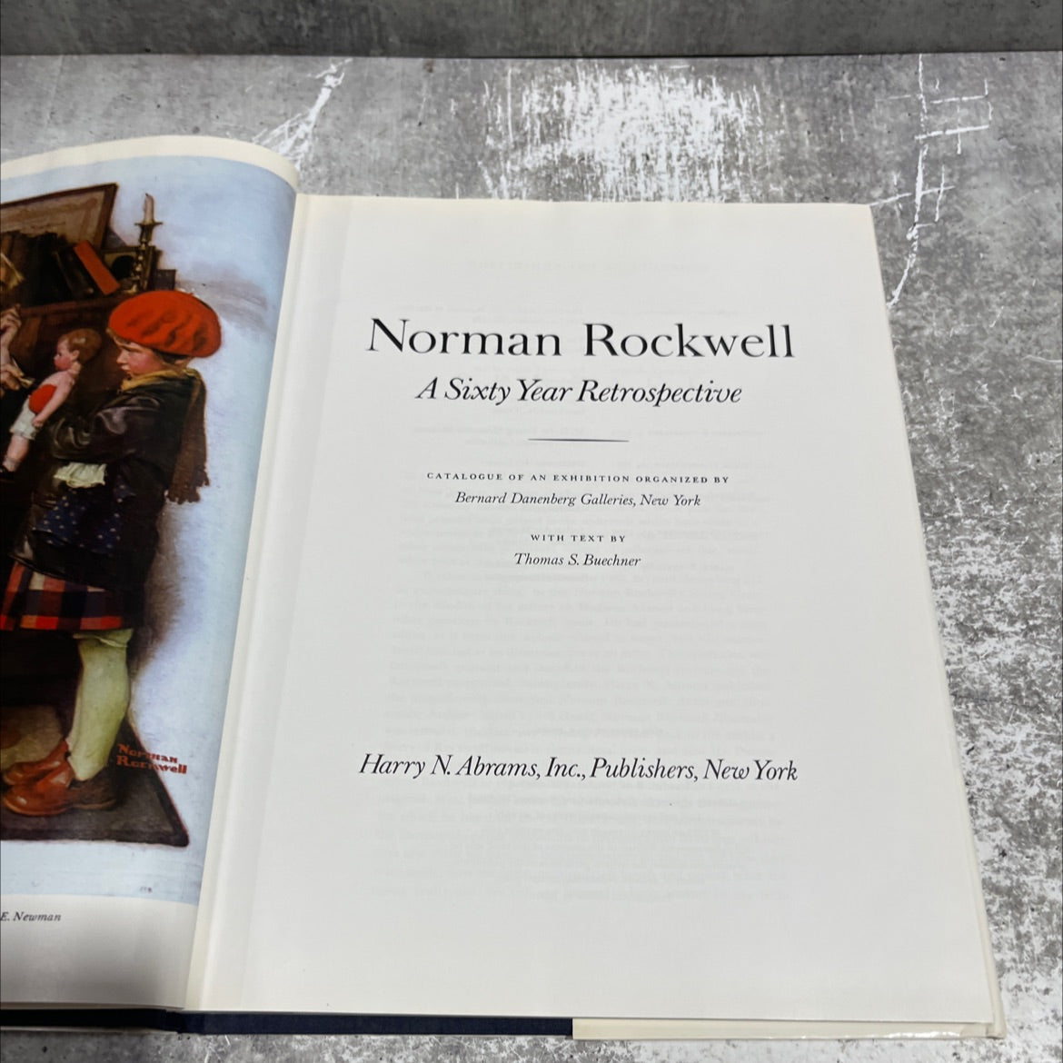 norman rockwell a sixty year retrospective book, by thomas s. buechner, 1973 Hardcover image 2