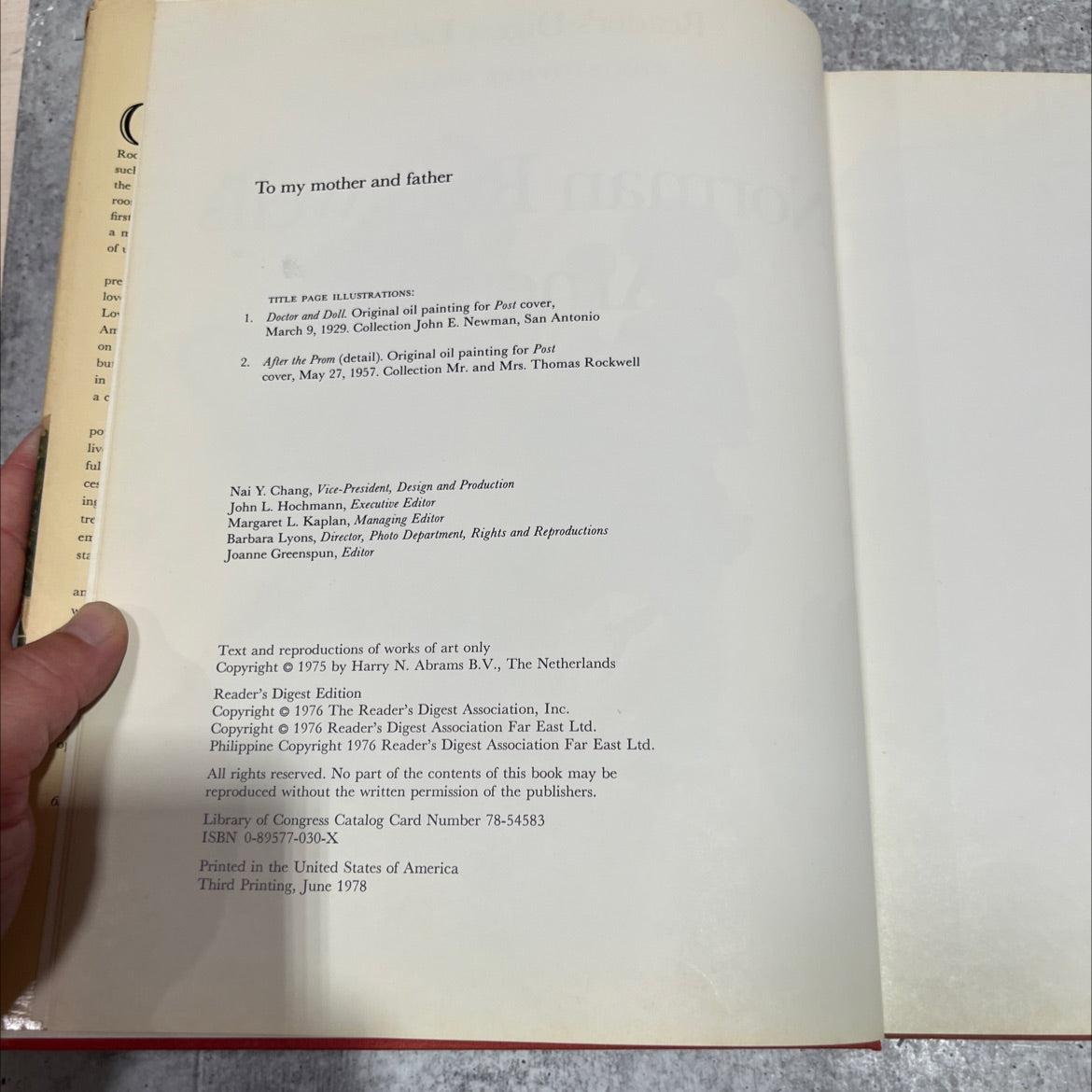 norman rockwell's america book, by christopher finch, 1976 Hardcover image 3