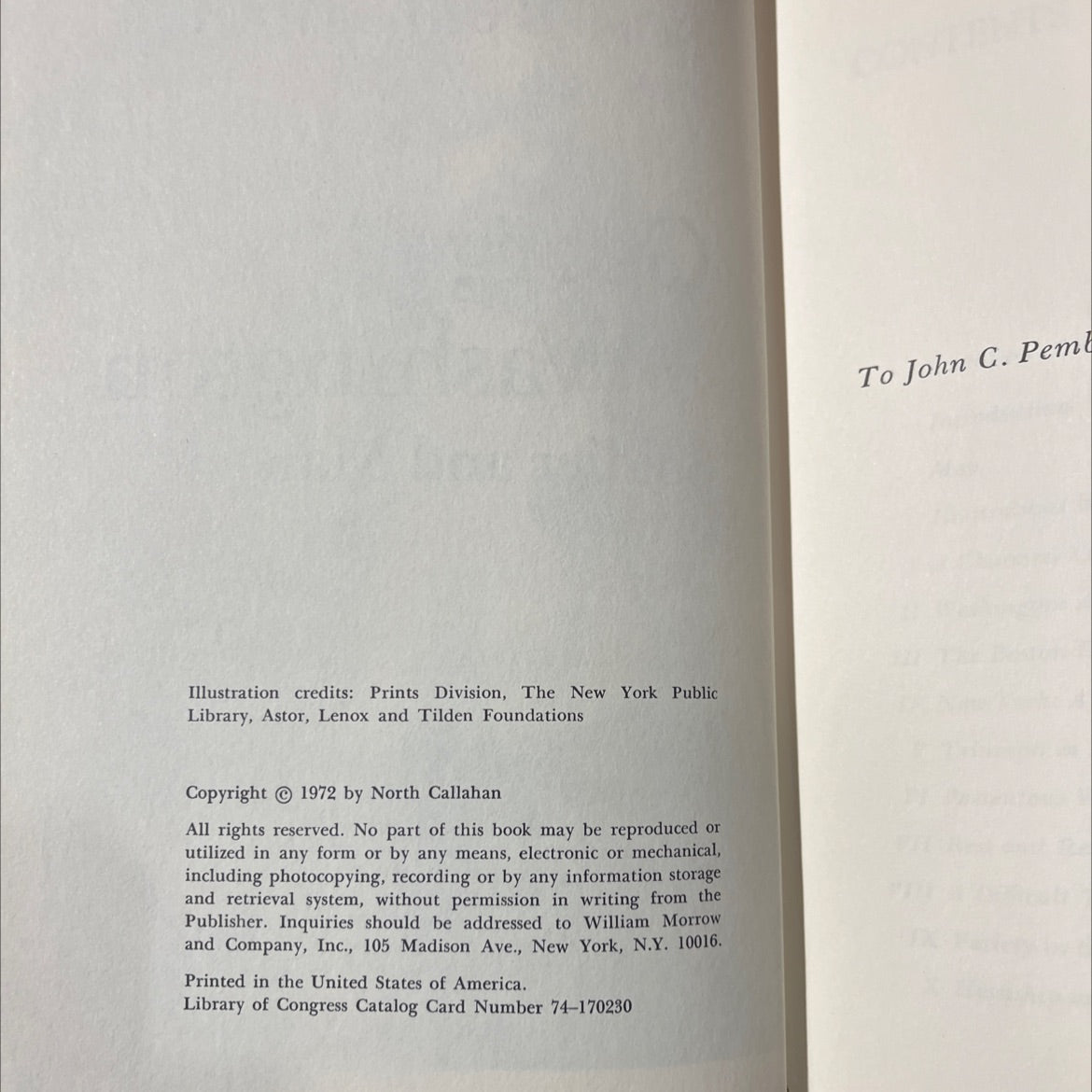 north callahan george washington soldier and man book, by north callahan, 1972 Hardcover image 3