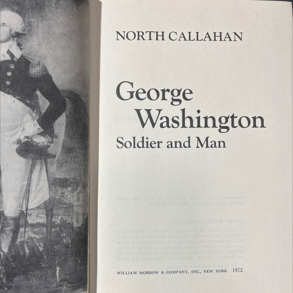 north callahan george washington soldier and man book, by north callahan, 1972 Hardcover image 2