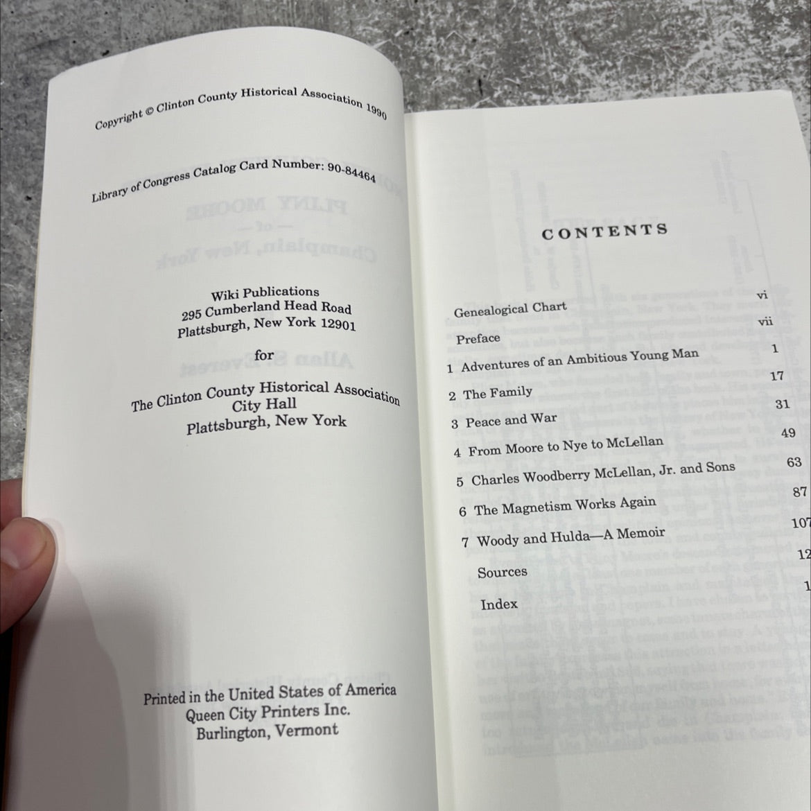north country pioneer pliny moore -of- champlain, new york book, by allan s. everest, 1990 Paperback image 3