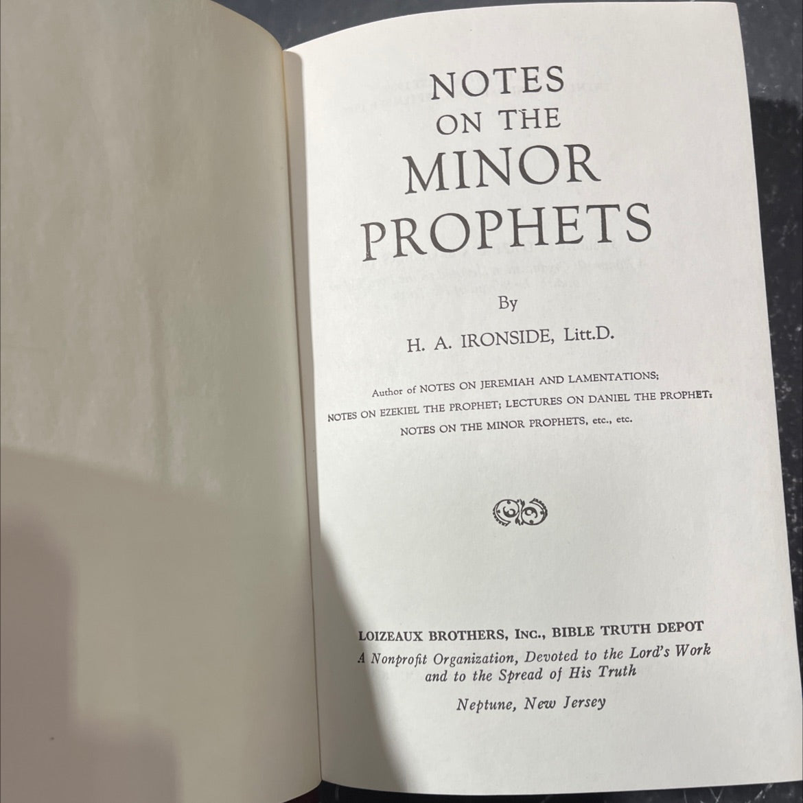 notes on the minor prophets book, by h. a. ironside, 1986 Hardcover image 2