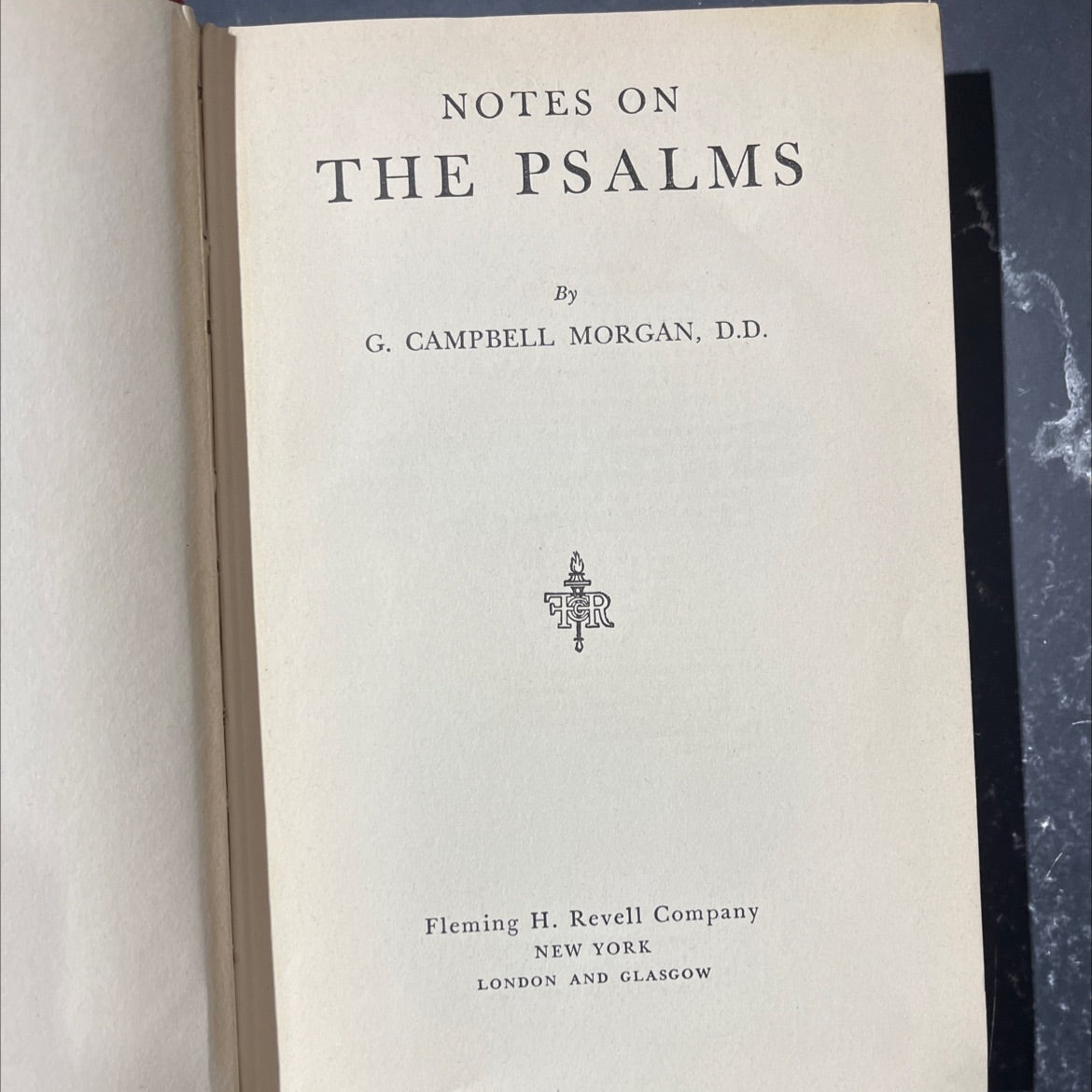 notes on the psalms book, by g. campbell morgan, d.d., 1947 Hardcover image 2