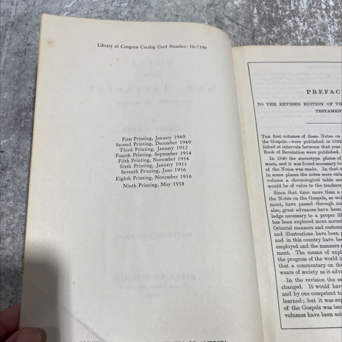notes on the testament explanatory and practical new book, by albert barnes, 1958 Hardcover image 3